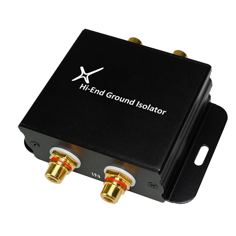 XtremPro Hi-end Ground Loop Noise Isolator/Filter for Car Audio/Home High-Fidelity System - Black (65042) - Image 1